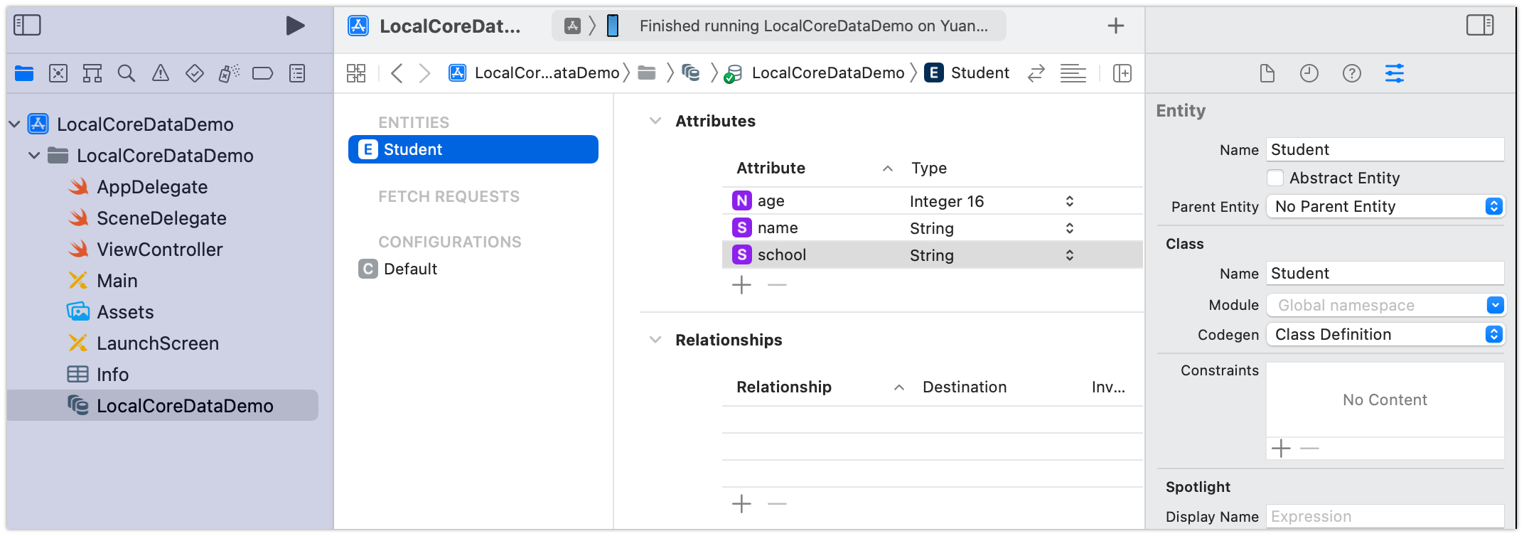 coredata